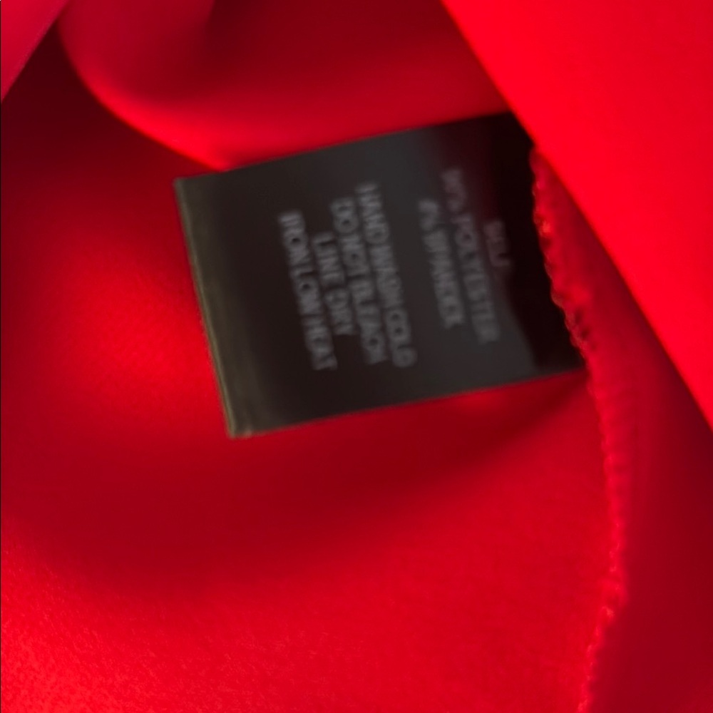 LuLus Red V-Neck Bodycon Dress - Picture 8 of 8